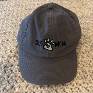 Open Road Charcoal gray Dog Mom baseball cap Hat